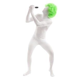 Morphsuit Wig Adult Men/Women Fuzzy Green Costume NWT